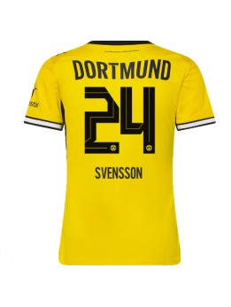 Ženski Nogometna dresi replika Borussia Dortmund Daniel Svensson #24 Domači 2026-27 Kratek rokav Ženski Nogometna dresi replika Borussia Dortmund Daniel Svensson #24 Domači 2026-27 Kratek rokav